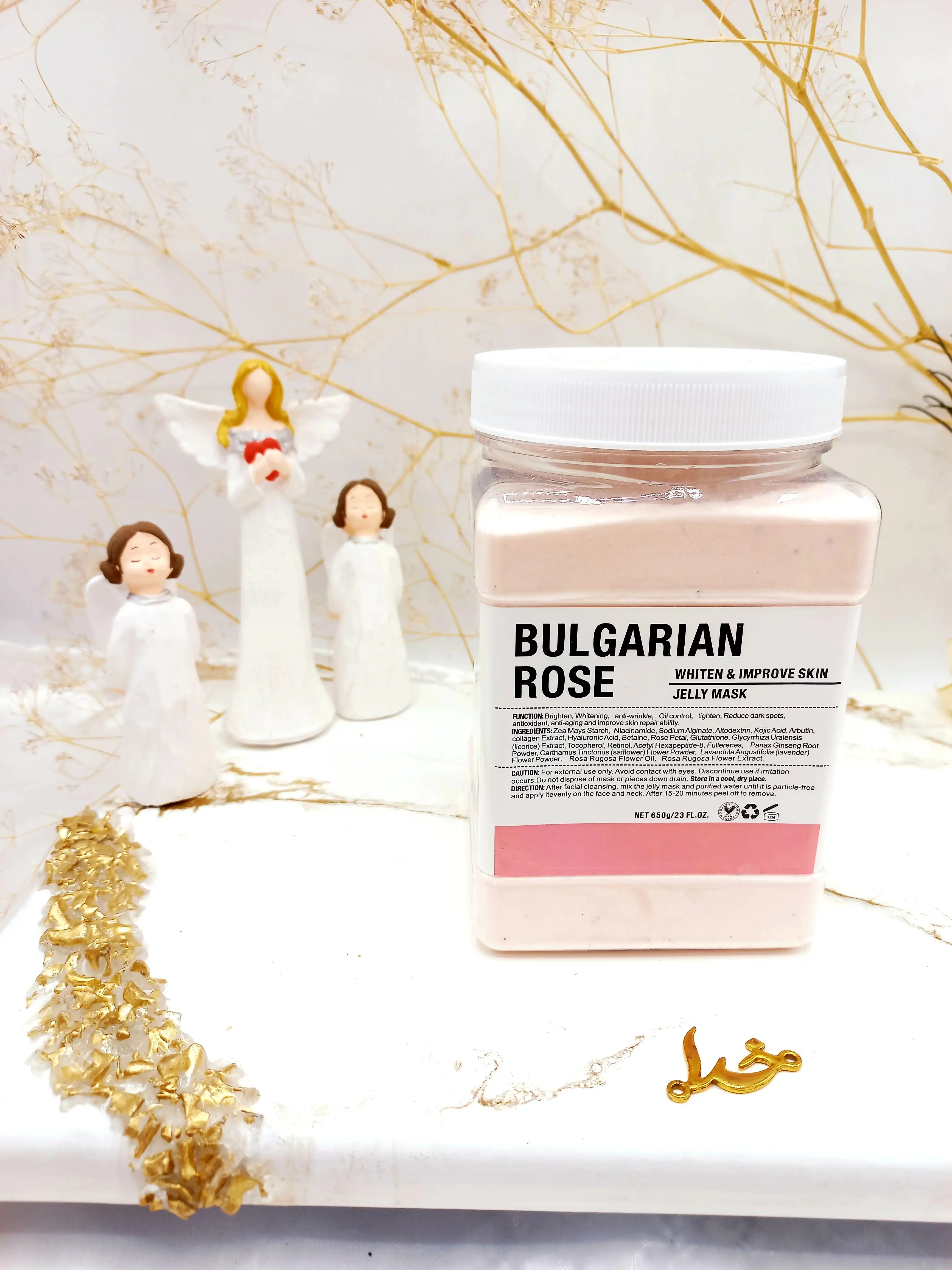 ماسک هیدروژلی گل رز 650 گرمی BULGARIAN ROSE ساخت چین