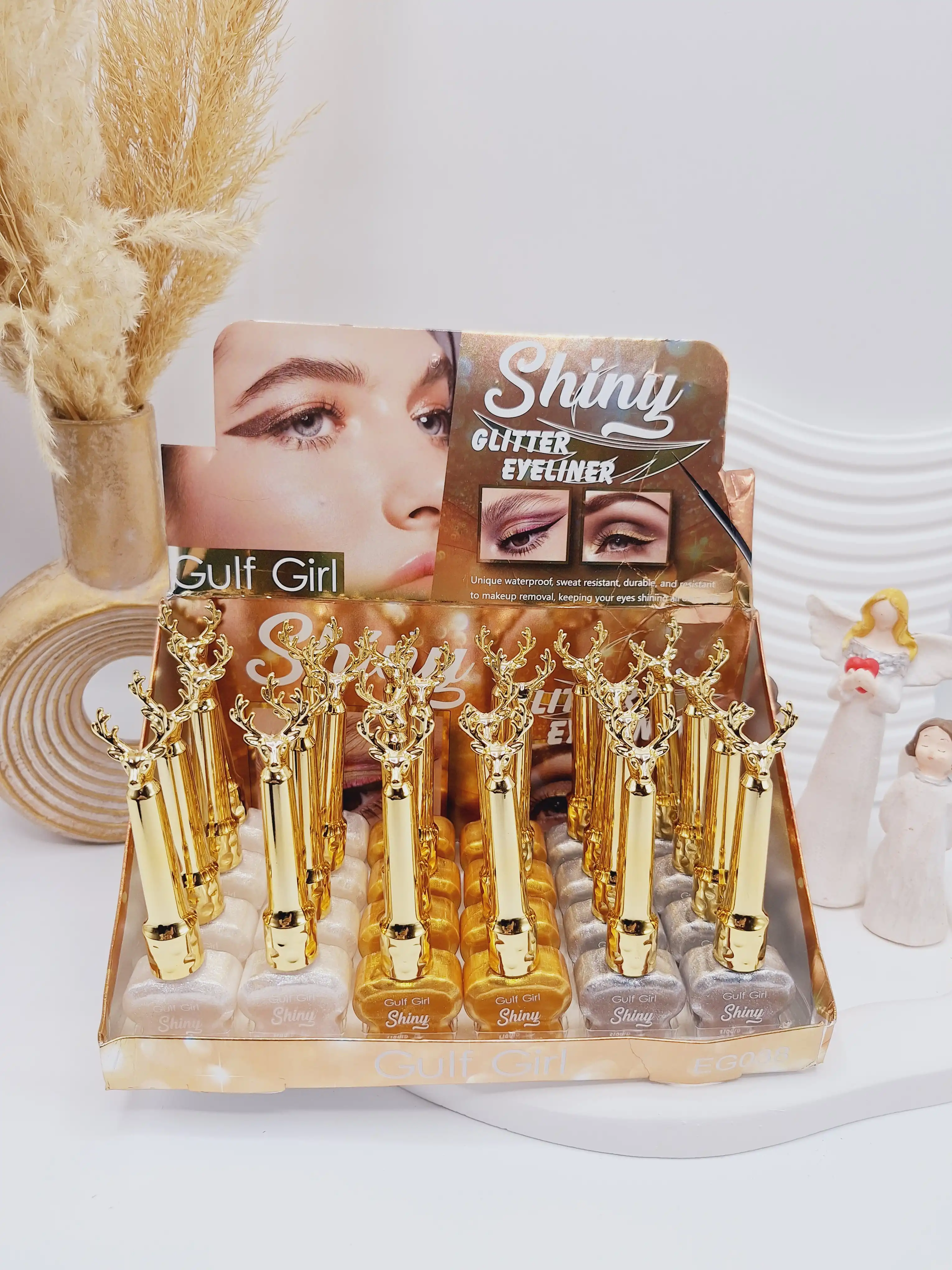 خط چشم رنگی شاین دار طرح گوزن برند Gulf Girl کد EG038
