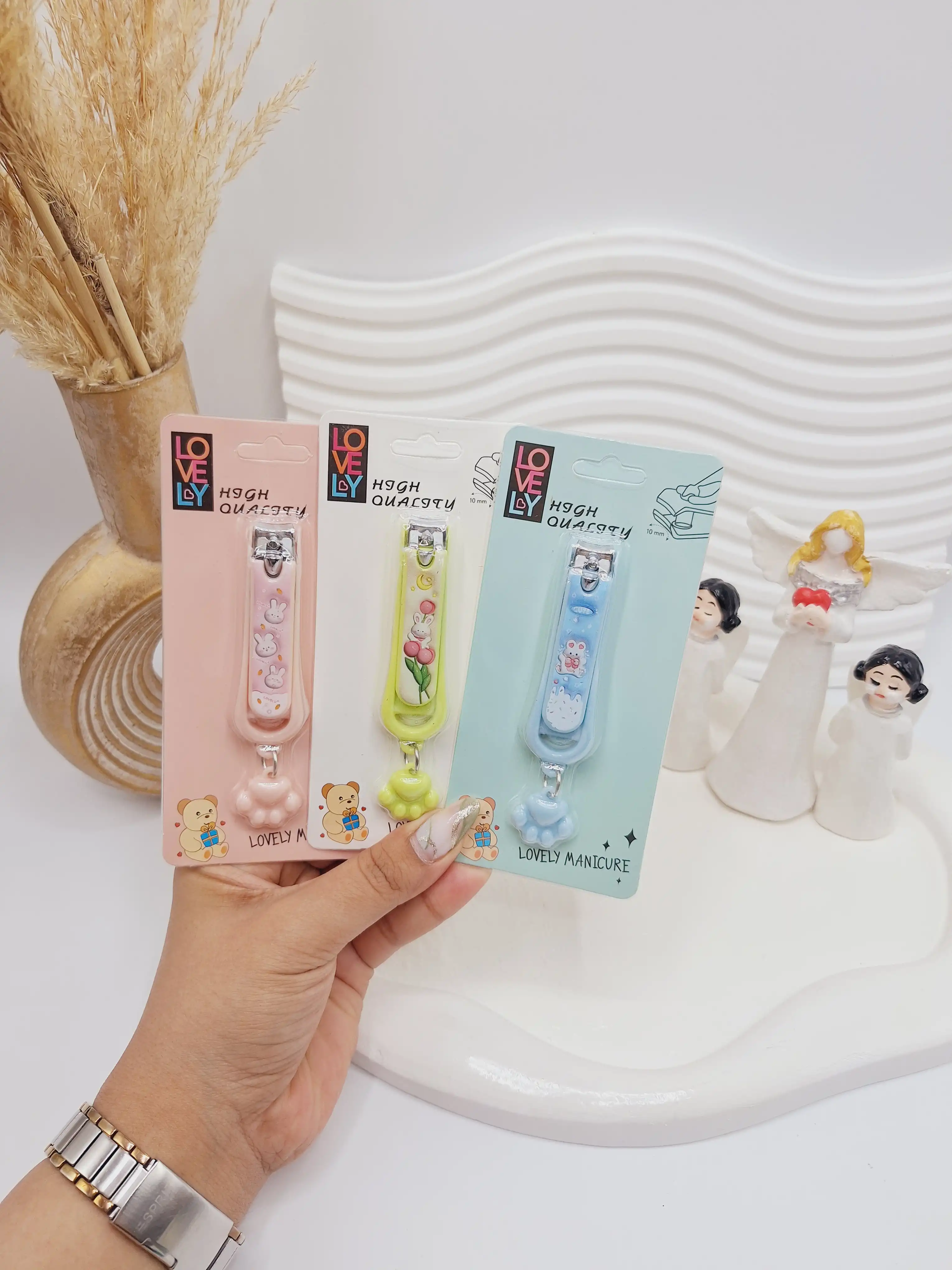 ناخن گیر فانتزی رنگی طرح پنجه گربه